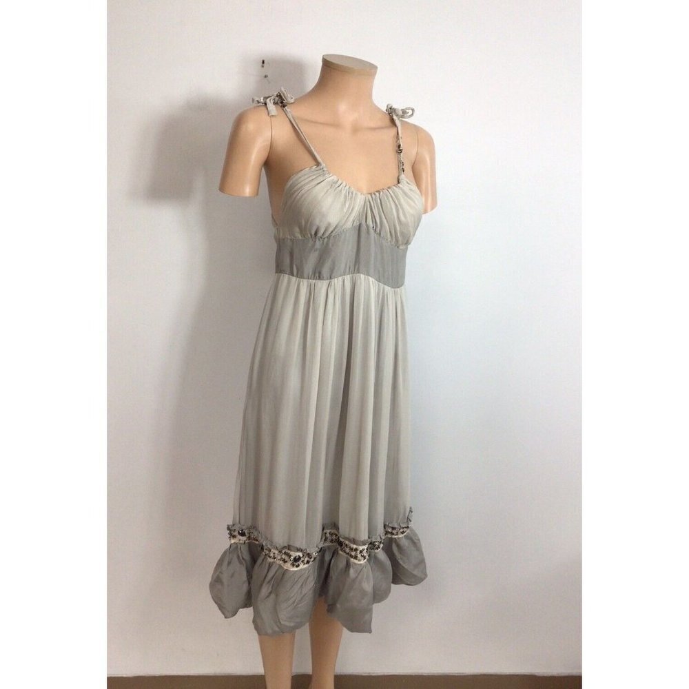 Hannah Jo Silk Dress Anthropologie Small